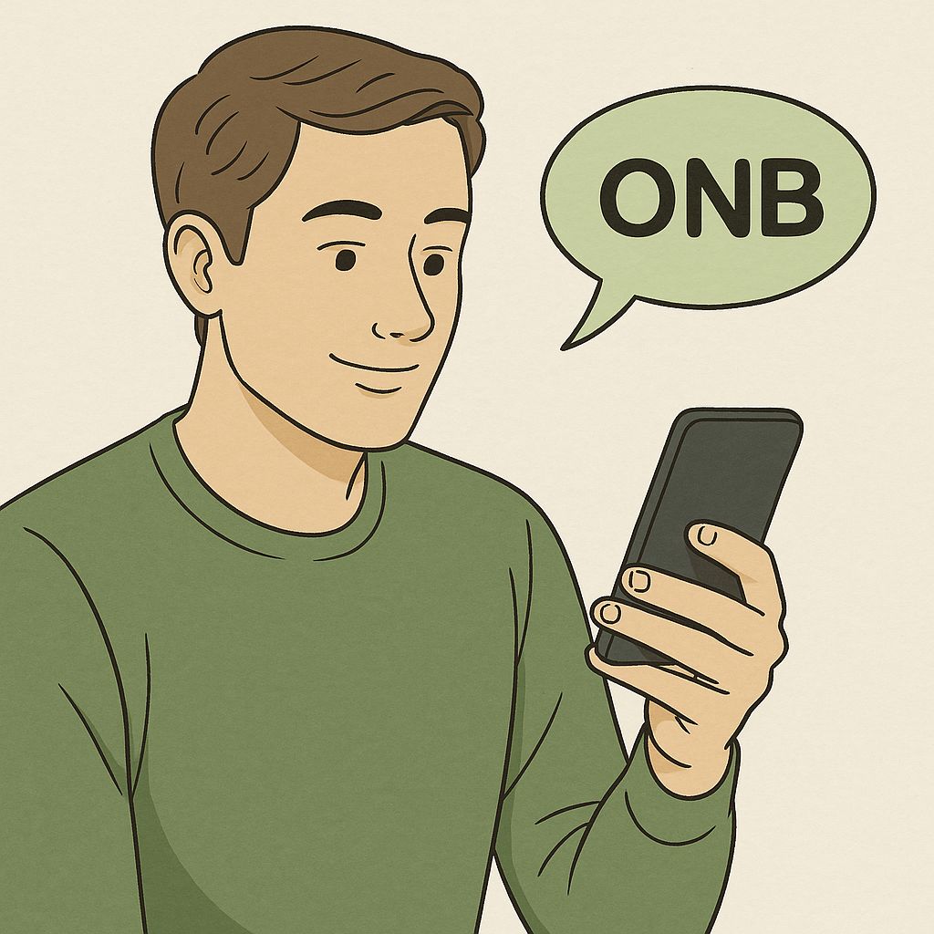 What does ONB mean on social media